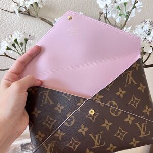 Louis Vuitton Monogram Large Kirigami Pochette Insert Rose Ballerine